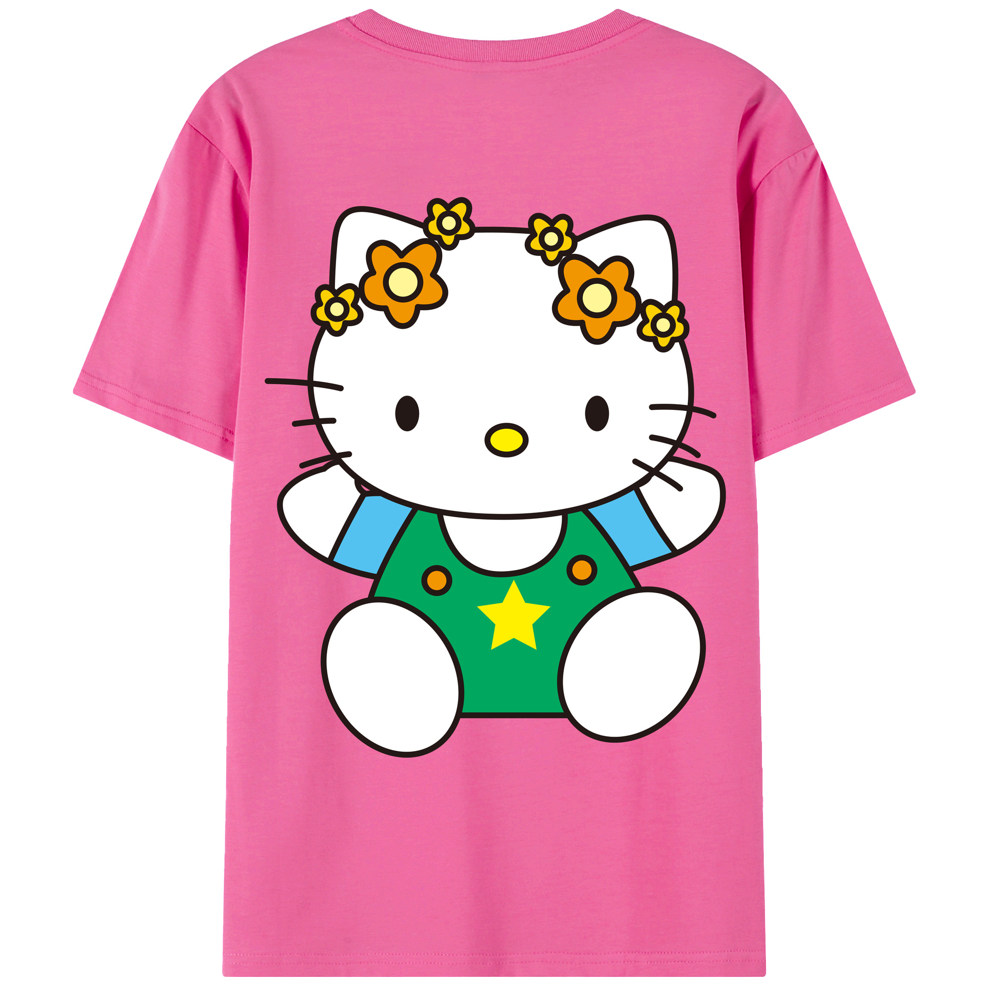 （画像用） Hello Kitty ハローキティ レディース半袖Tシャツ(バックプリント)